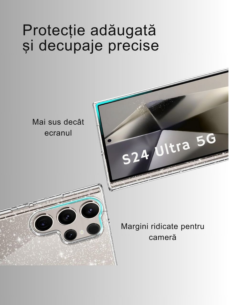 Husa Protectie Particule Sclipici Samsung s24 Ultra